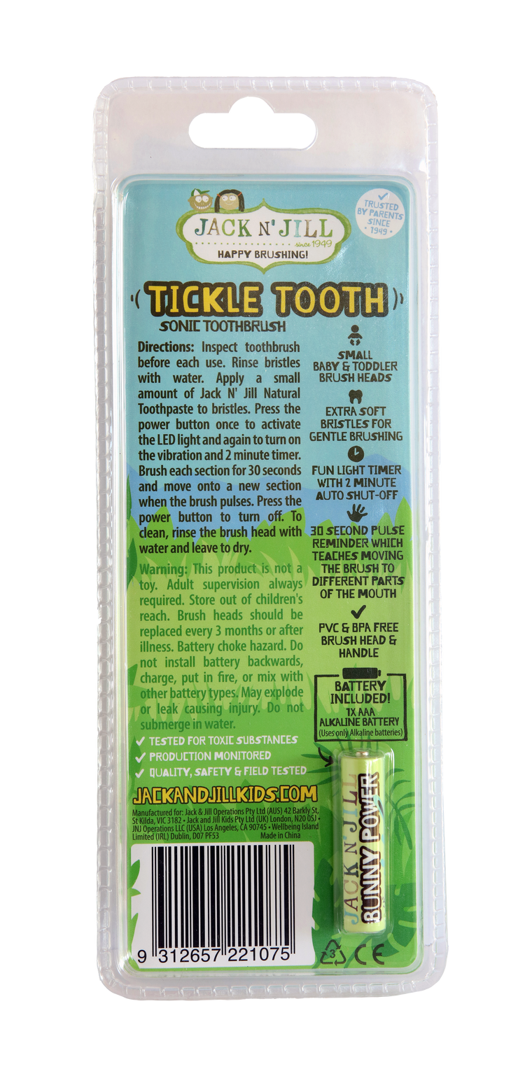 Jack N' Jill Tickle Tooth Sonic Toothbrush (0-6yrs)