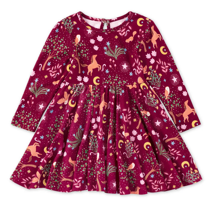Bamboo Cotton L/S Twirl Dress