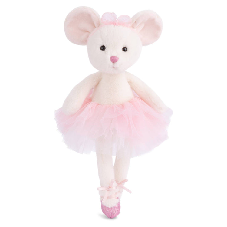 Antonia - White Plush Ballerina Mouse