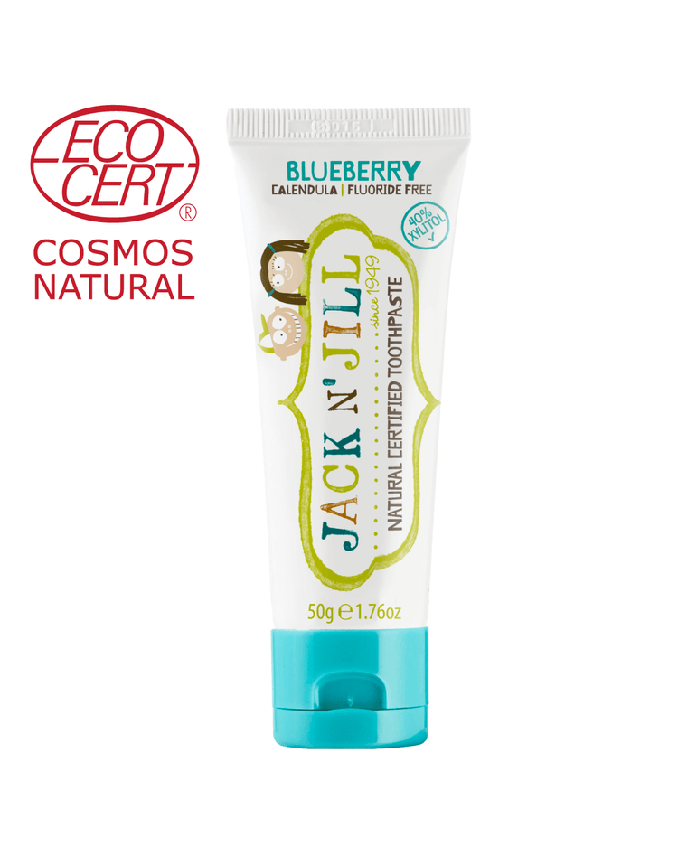 Jack N' Jill Natural Certified Kids Toothpaste Blueberry 50g