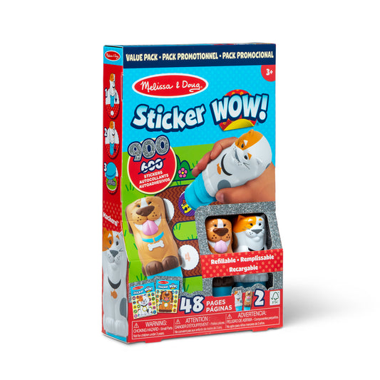 Sticker WOW! Activity Pad & Sticker Stamper Value Pack-Pets
