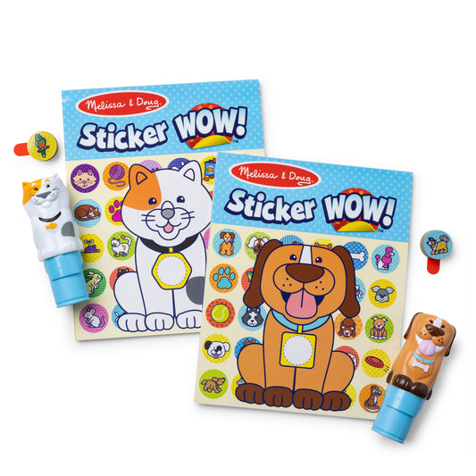 Sticker WOW! Activity Pad & Sticker Stamper Value Pack-Pets