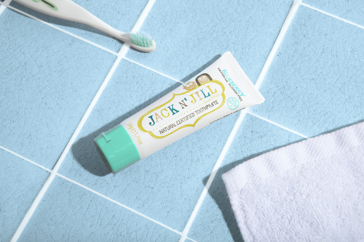 Jack N' Jill Natural Certified Kids Toothpaste Blueberry 50g