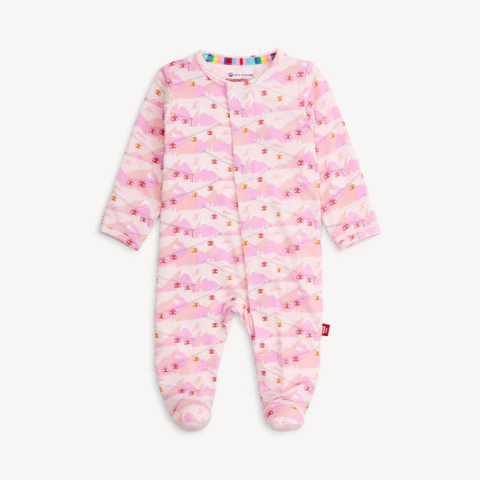 Pink Apres Chic Modal Magnetic Footie