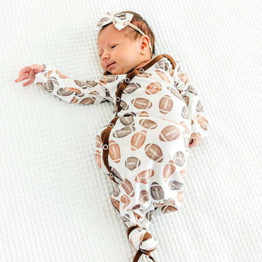 Blitz Copper Pearl Knotted Gown