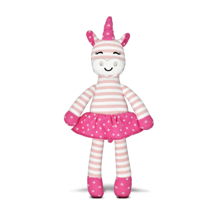 Pink Stripe Tiny Dancing Unicorn