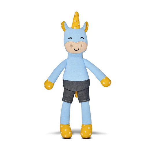 Blue Tiny Dancing Unicorn