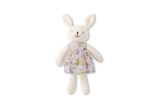 Little White Plush Bunny - Lilac Ikeba