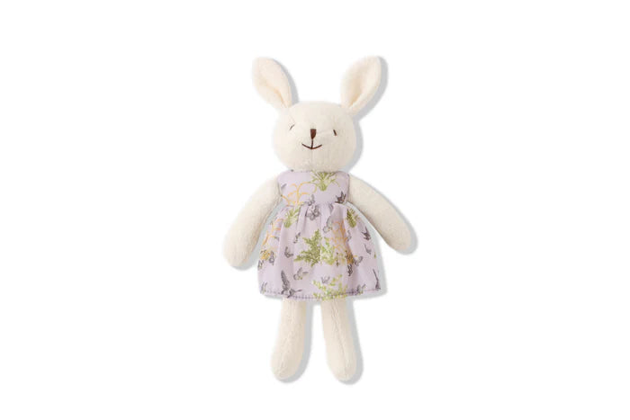 Little White Plush Bunny - Lilac Ikeba