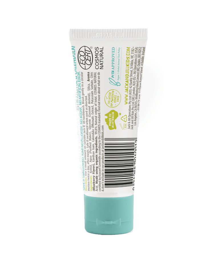Jack N' Jill Natural Certified Kids Toothpaste Blueberry 50g