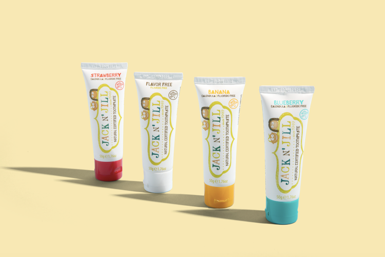 Jack N' Jill Natural Certified Kids Toothpaste Flavor Free