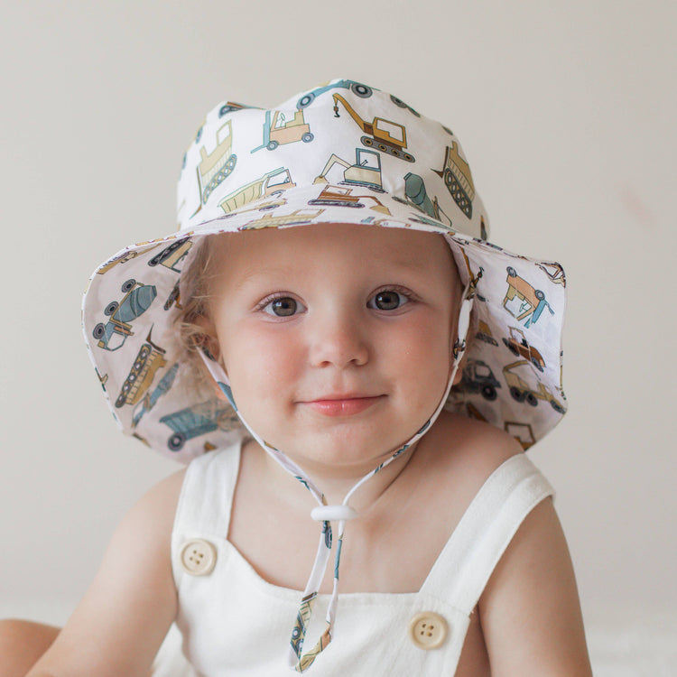 Construction Trucks Bucket Hat UPF 50+