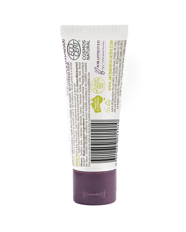 Jack N' Jill Natural Certified Kids Toothpaste Blackcurrant