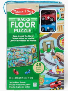 Race Track Floor Puzzle and Play Set