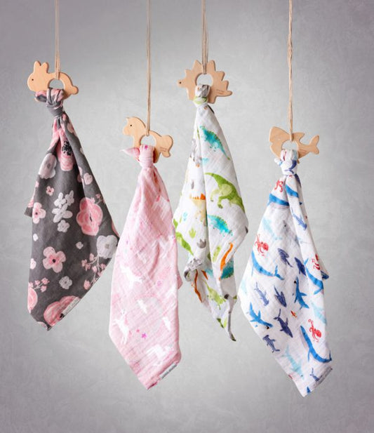 Muslin Lovie w/ Teether