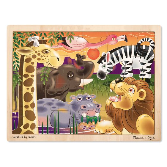 Wooden Jigsaw African Plains 24pc
