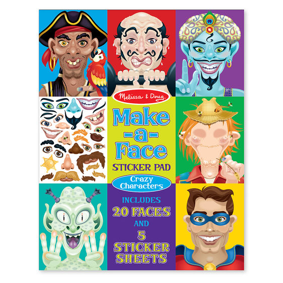 Make-A-Face Sticker Pad