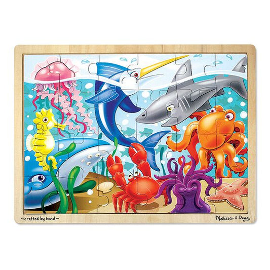 Wooden Jigsaw Under The Sea 24pc