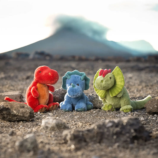 Tricey- Plush Blue Dinosaur