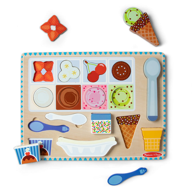 Magnetic Ice Cream Puzzle & Play Set