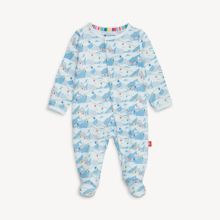 Blue Apres Chic Modal Magnetic Footie