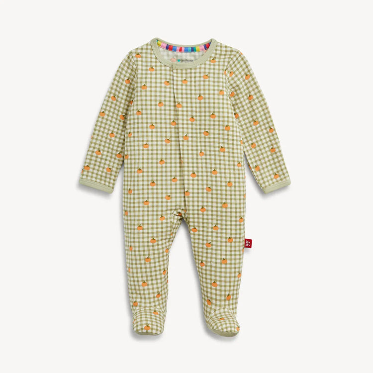 Pumpkin Plaid Modal Magnetic Footie