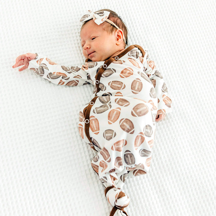 Blitz Copper Pearl Knotted Gown