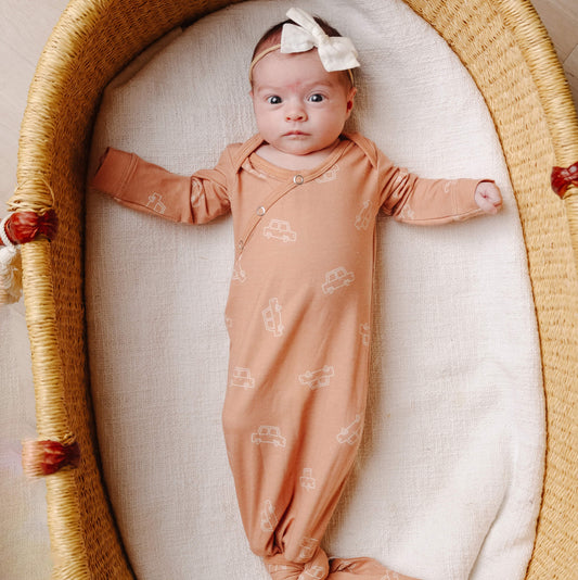 Cooper Copper Pearl Knotted Gown