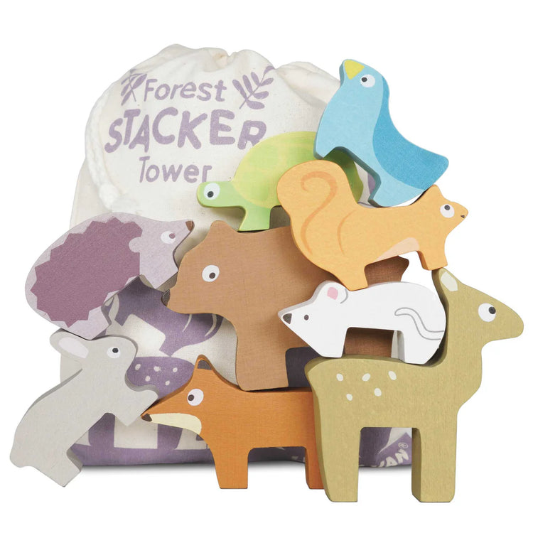 Woodland Stacking Animal & Bag