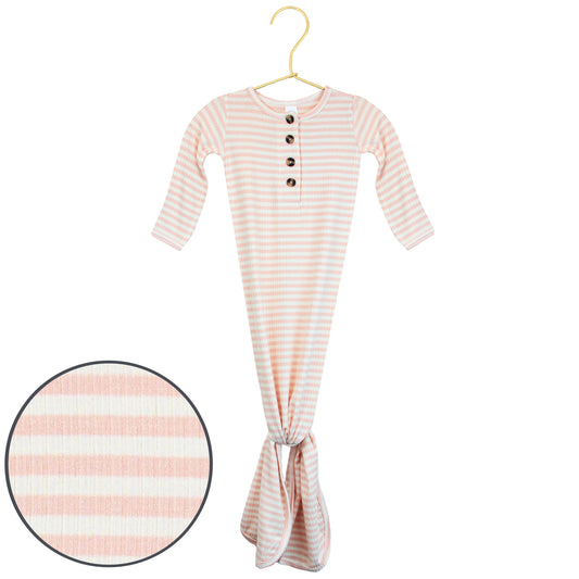 Harper Ribbed Knotted Gown NB-3M