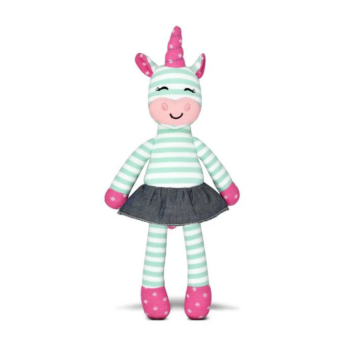 Mint Stripe Tiny Dancing Unicorn