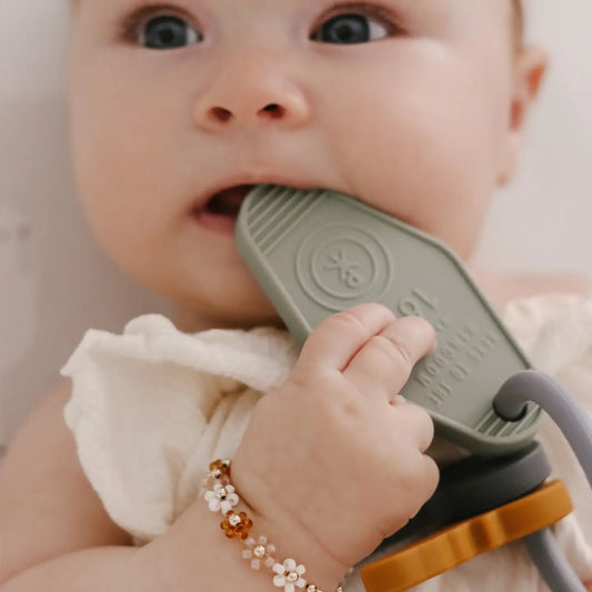 Keys To the Kingdom Green Silicone Teether
