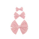 Tulle Bow - Bubblegum Pigtail Set