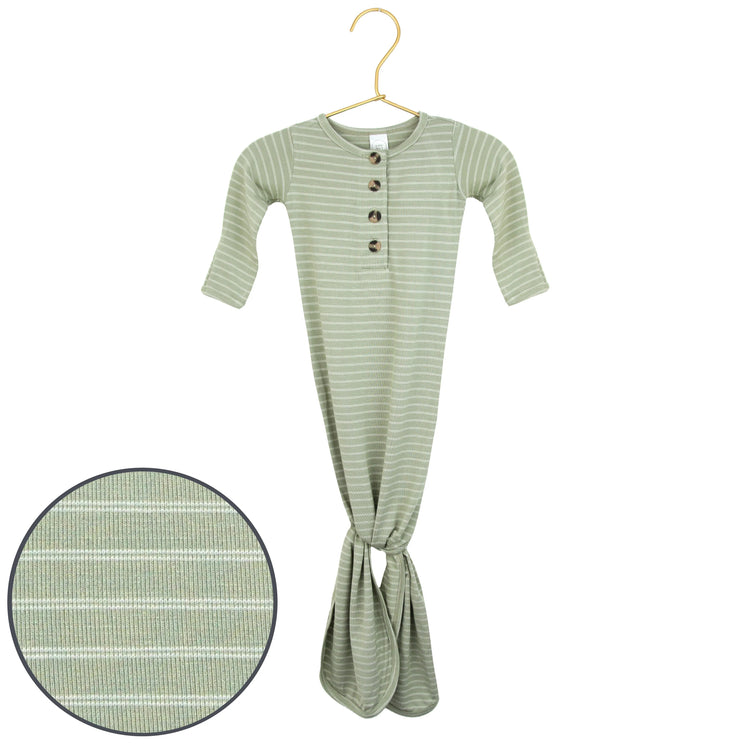 Carson Ribbed Knotted Gown NB-3M