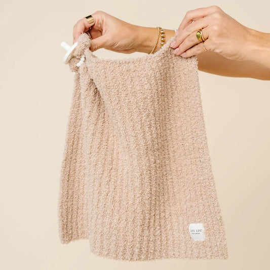 Mini Chenille Blanket - Oatmeal