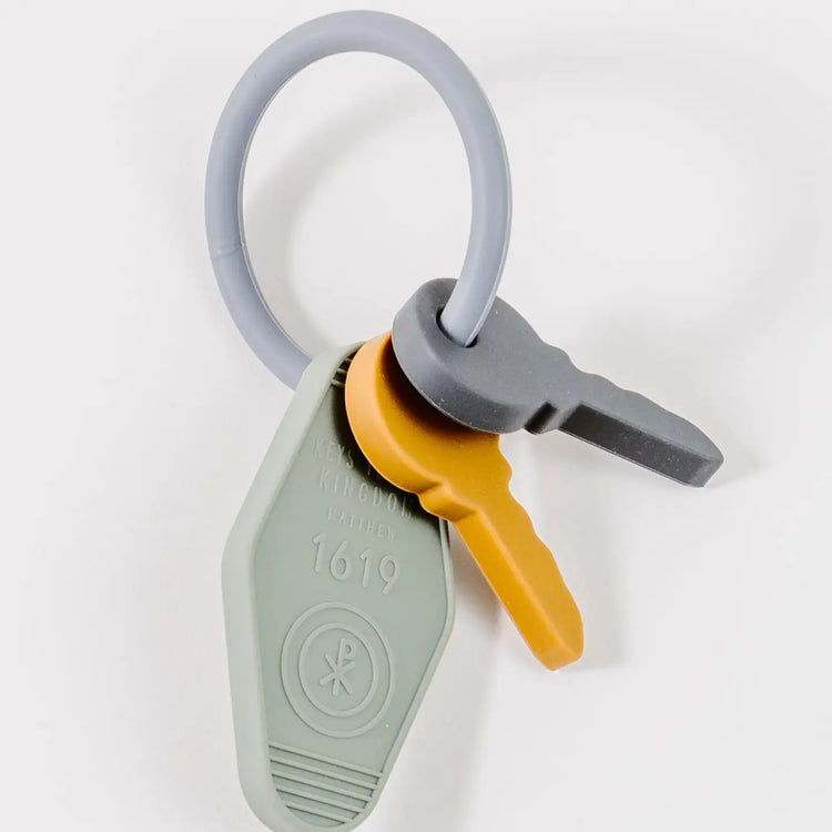 Keys To the Kingdom Green Silicone Teether