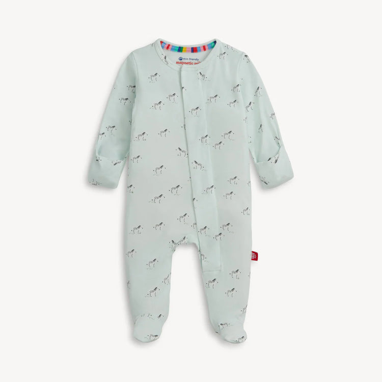 Teal Savannah Plains Magnetic Modal Footie