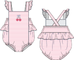 Angel Dear Ric Rac Ruffle Sunsuit