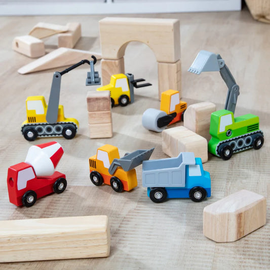 Wooden Construction Site Vehicles