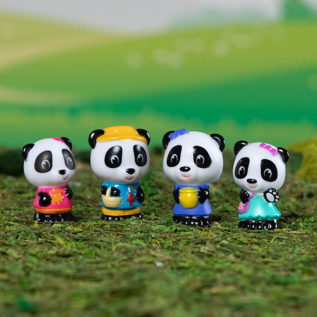 Timber Tots Panda Family