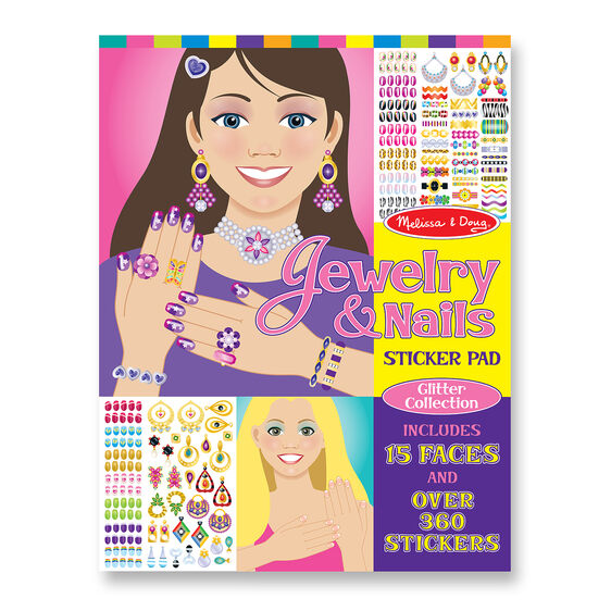 Jewelry and Nails Glitter Sticker Pad