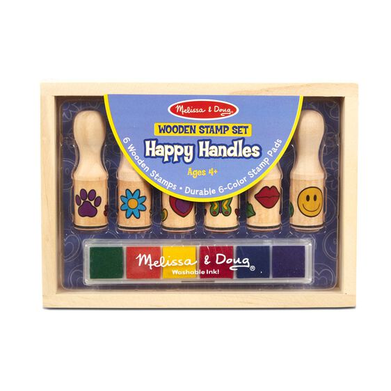 Wooden Stamp Set-Happy Handles