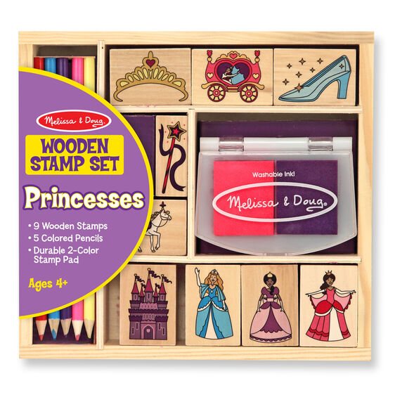 Wooden Stamp Set-Princesses