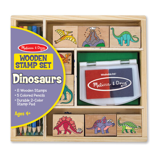 Wooden Stamp Set-Dinosaurs