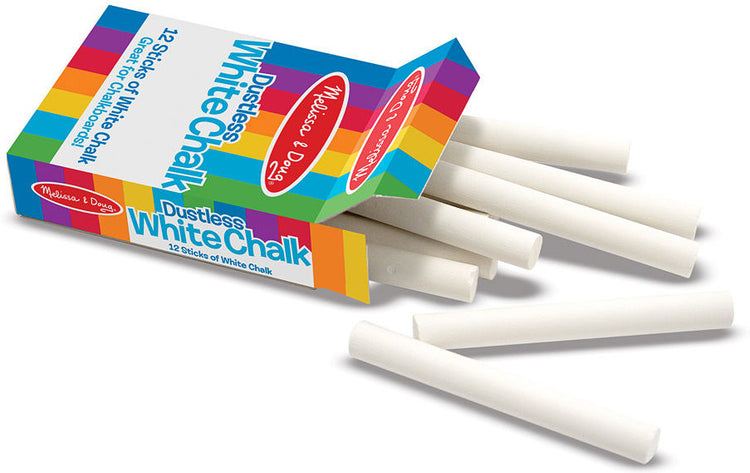 Dustless White Chalk (12 pc)